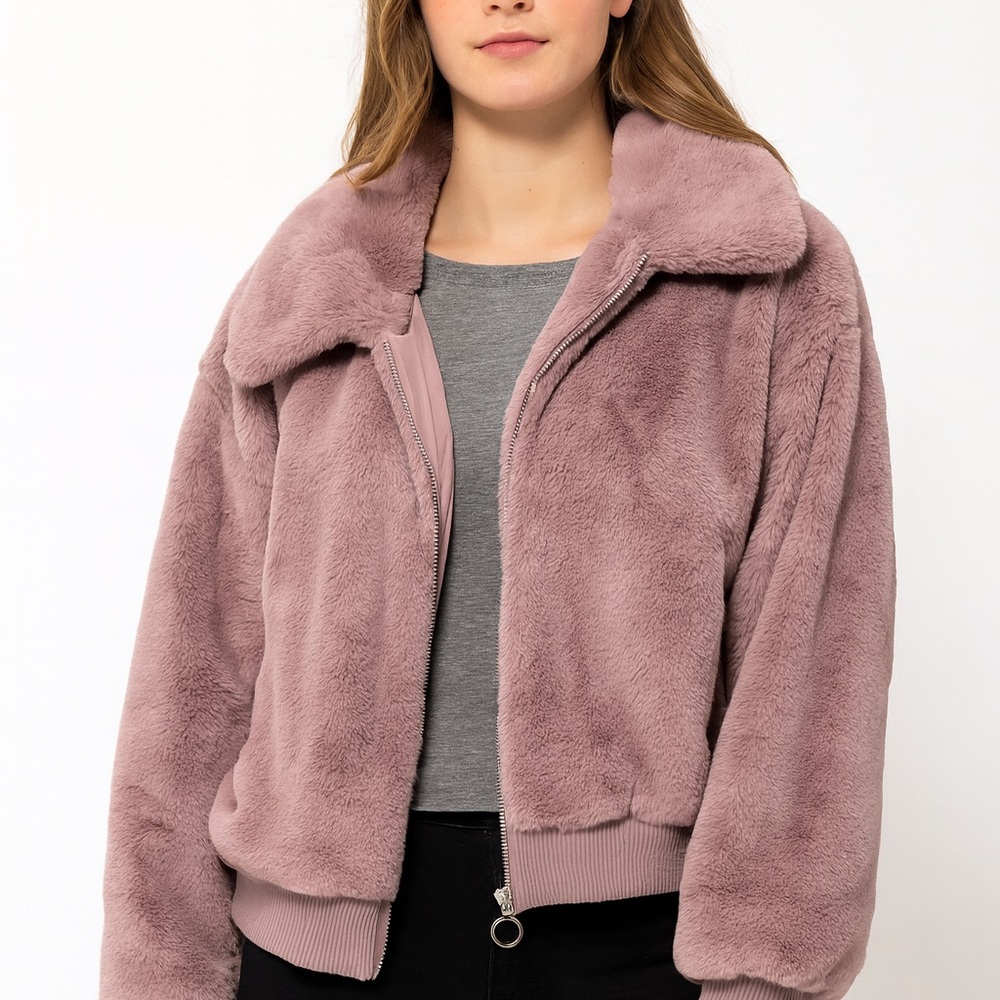 NWT Lavender Plush Cozy Comfortable Teddy Jacket for Women Outdoors Party